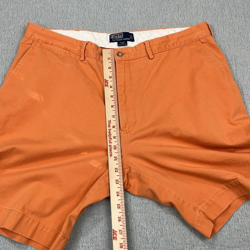 Polo Ralph Lauren‎ Shorts Mens 38 Orange Prospect Short Classic Chino Cotton